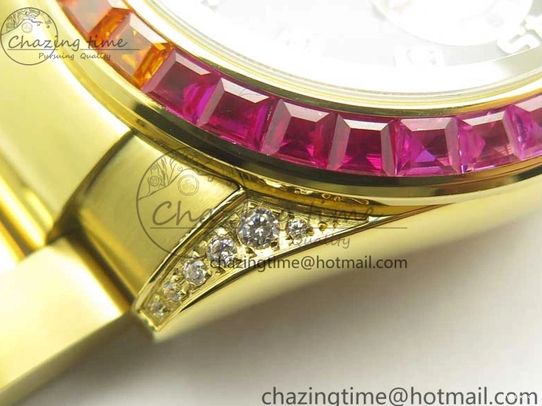 Edition Crystal Best BLF Bracelet on Black Dial YG YG Rainbow Daytona A4130 116589RBOW 0316